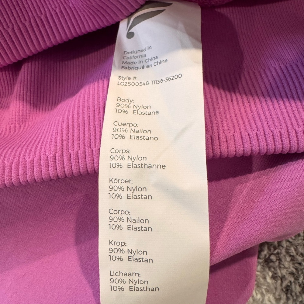 Fabletics Women's Pink Leggings - Picture 5 of 7